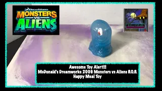 Awesome Toy Alert!!! McDonald’s Dreamworks 2009 Monsters vs Aliens B.O.B. Happy Meal Toy