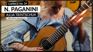 Julia Trintschuk plays Caprice No. 24 by Paganini on a 2021 Adrian Heinzelmann Classical Guitar