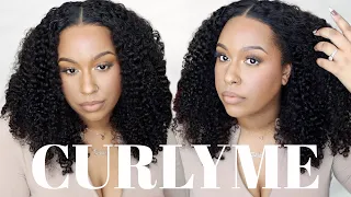 BEGINNER FRIENDLY! | PRE CUT LACE, PRE PLUCKED, 6X4 KINKY CURLY CLOSURE WIG! | ft. CURLYME HAIR