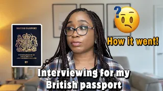 BRITISH PASSPORT INTERVIEW QUESTIONS 2022 | LIVING IN THE UK