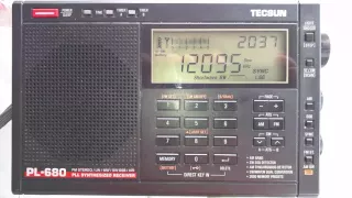 12095 Khz BBC World Service - 20:37 UTC - Tecsun PL 680 Sync Detection