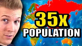 What if Earth's Population was x35 TIMES LARGER? (Plague Inc)