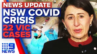 NSW records 110 COVID-19 cases, Victoria detects 22 local infections | 9 News Australia