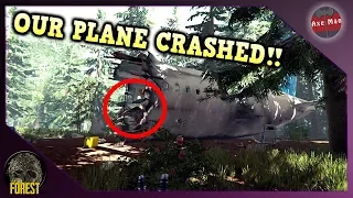 WE SURVIVED A PLANE CRASH!! | THE FOREST [GAMEPLAY EP1]