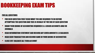 FA2CA PART 3: BOOKKEEPING TIPS