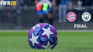 FIFA 20 ! Bayern Munich Vs Manchester City ! Champions League 2019/20 ! FINAL ! INSANE Comeback !!