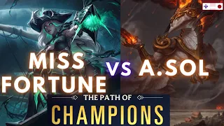 CRAZIEST PATH RUN!! | How to beat Aurelion Sol with Miss Fortune (1) (Full Path) | Path of Champions