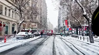 BAKU | ❄SNOW❄ | Car Driving - Azerbaijan🇦🇿