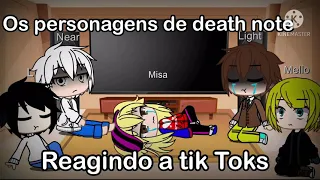 Os personagem de death note reagindo a tik toks :3