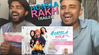 Honsla Rakh Official Trailer Diljit Dosanjh, Sonam Bajwa, Shehnaaz Gill, Shinda Grewal REACTION
