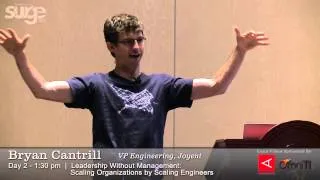 Surge 2013 Speaker: Bryan Cantrill