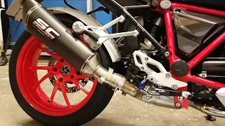 BMW R 1250 RS - teuerstes Facelift ever - Teil 15, SC Project SC1-R, Sound, Optik, Montage, Gewicht