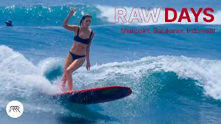 RAW DAYS | Main Point, Batukaras, Indonesia | Longboard session in September 2022