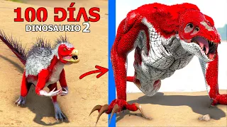 EVOLUCIONO EN CRAWLER PARA LUCHAR CONTRA MONSTRUOS! SOBREVIVO 100 DÍAS en ARK como Dinosaurio 2