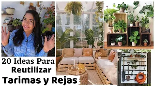 20 IDEAS PARA REUTILIZAR TARIMAS Y REJAS /// AHORRA MUCHO DINERO CON ESTAS IDEAS