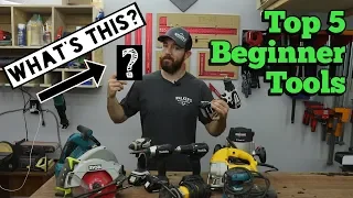 Tools to Start Woodworking NOW | Top 5 Beginner Tools Plus a Bonus!