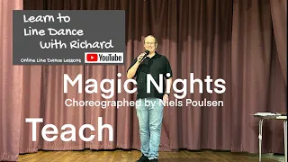 IMPROVER LINE DANCE LESSON 44 - Magic Nights - Part 1 - Full Teach