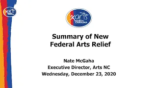 Summary of New Federal Arts Relief