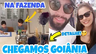 [ACABOU AS FÉRIAS] ANDRESSA SUITA, Gusttavo Lima e os filhos chegam em Goiânia"De volta a realidade"