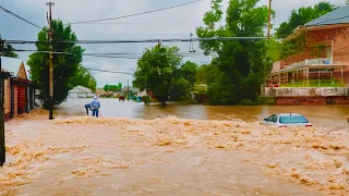 Clearing the Way Unclogging a Flash Flood Street Drain in Action!