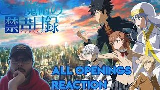 A CERTAIN MAGICAL INDEX, RAILGUN & ACCELERATOR ALL OPENINGS BLIND REACTION!