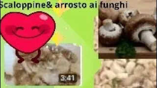 #scaloppine ai funghi#arrosto di pollo e funghi#roast#scallops and mushrooms#ricetta scaloppine