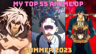 My Top 55 Anime Openings of Summer 2023 (Final Ver.)