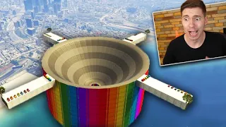 GTA V Online: CORRIDA BATE-BATE no CÉU!!! (O FUNIL GIGANTE)