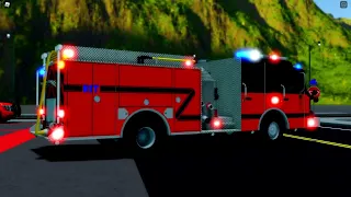 Roblox; Riverview - Engine 1 Responding Code 3!