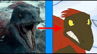 (Alert Spoiler) Jurassic world dominion Horrid henry style Drawing art scenes of Dinosaurs