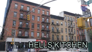 Hell's Kitchen 4k / Clinton, neighborhood, Parks, streets walking travel