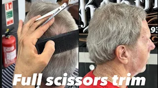 How to use scissors and come to cut the hair (tutorial)#tutorial #bestbarber #hairremoval #learning