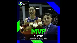 MVP ZhuTing HL | Alba BLAJ vs Savino Del Bene SCANDICCI | CEV Volleyball Cup 2023- Finals GAME1