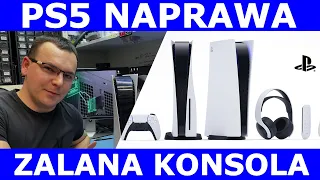 NAPRAWA ZALANEJ PS5! Sony Playstation 5 ofiarą cieczy.