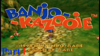 Banjo-Kazooie (N64) - 100% WALKTHROUGH // NO COMMENTARY // Part 1 // Intro & Spiral Mountain