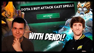 Dota 2 But Attacks Cast Spells With Dendi!