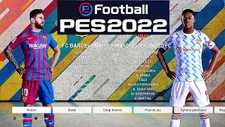 FC BARCELONA vs MANCHESTER UNITED | PES 2022 PS5 MOD Ultimate Difficulty 4K Texture HDR Next Gen