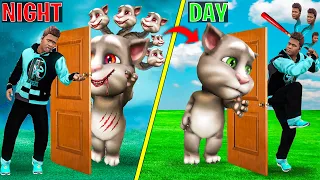 Day Vs Night Door Challenge With Talking Tom In GTA 5