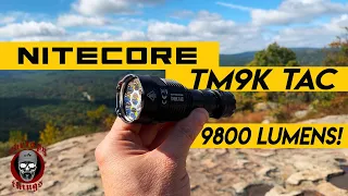 This light is a MONSTER! Except... - The 9800 Lumen Nitecore TM9K TAC Flashlight Chrispy Review!