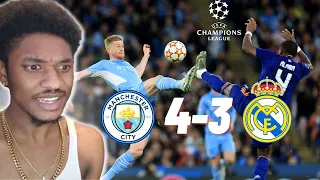 Manchester City vs Real Madrid 4-3 LlVE Reaction! | GAME OF THE YEAR!