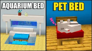 Minecraft: 10+ Realistic Bed Ideas! (Easy)