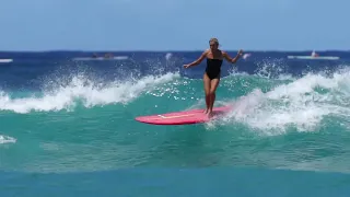 Waikiki SURFING - QUEENS Long boarders Paradise