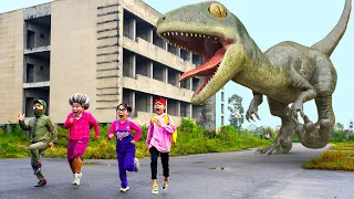 Dinosaur VS Baby Miss T : Save TEAM Scary Teacher 3D IRL EVOLUTION Black Panther | Funny Short Film