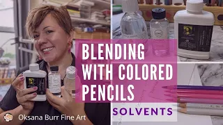 Blending with Colored Pencils | Solvents| Demo in Real Time
