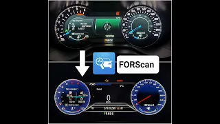 FORD upgrade guide to digital cluster with FORScan