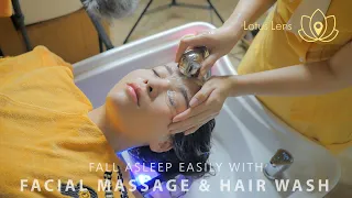 Falling Asleep Fastly with ASMR Scalp & Facial Massage, Hair Wash at Hamsa Co Ba Sai Gon Spa