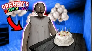 THROWING A BIRTHDAY PARTY FOR GRANNY!!! | Granny The Mobile Horror Game (Messing Around)
