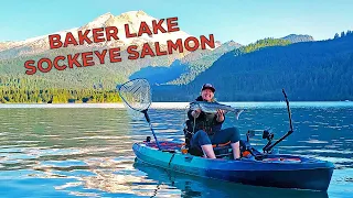 Catching Sockeye Salmon on Baker Lake From an Old Town Sportsman PDL Kayak