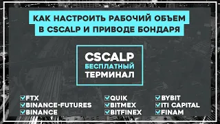 Настройка рабочих объемов в CScalp и Приводе Бондаря