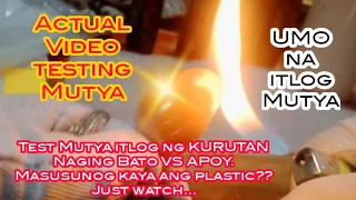 Test/ Mutya itlog ng KURUTAN IBON Naging Bato. VS APOY/ Masusunog kaya ang plastic ...